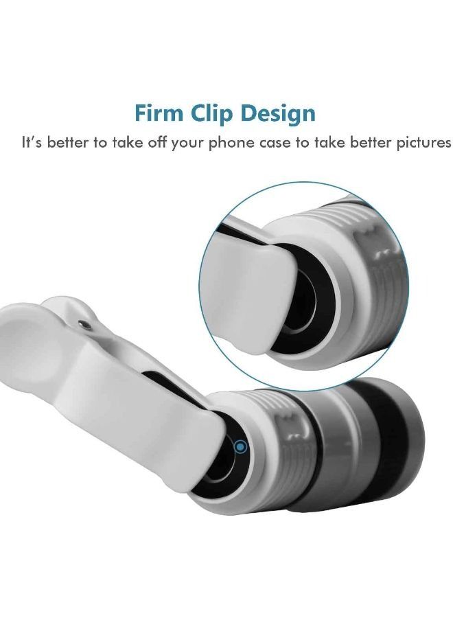 إيزي لايف عدسات كاميرا الهاتف المحمول زووم Telephoto Universal Clip-On Lens Kit for iPhone - Image 3