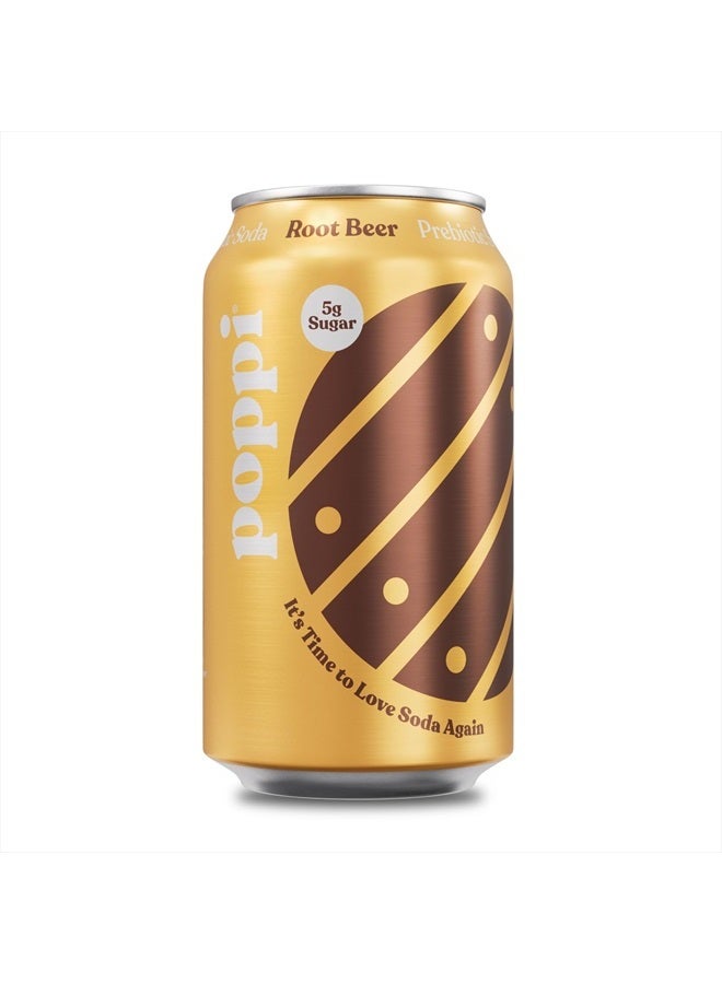 Poppi Root Beer Prebiotic Soda Single, 12 FZ - Image 1