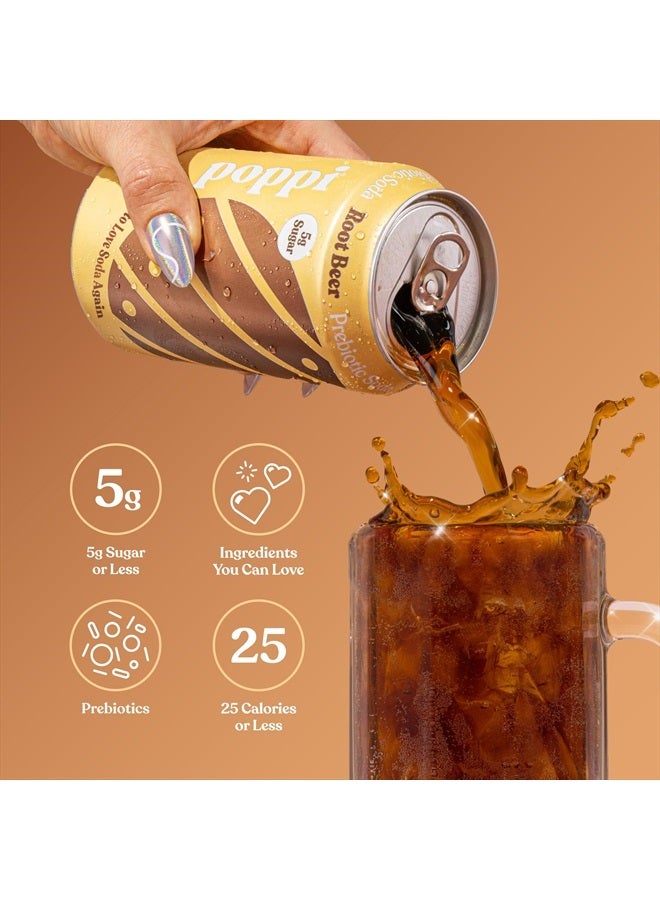 Poppi Root Beer Prebiotic Soda Single, 12 FZ - Image 4