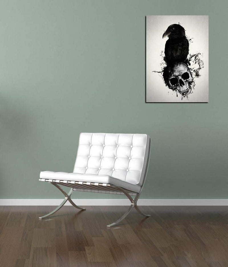 Cortesi Home 'Raven and Skull' by Nicklas Gustafsson, Canvas Wall Art, 12" x 16" - Image 4