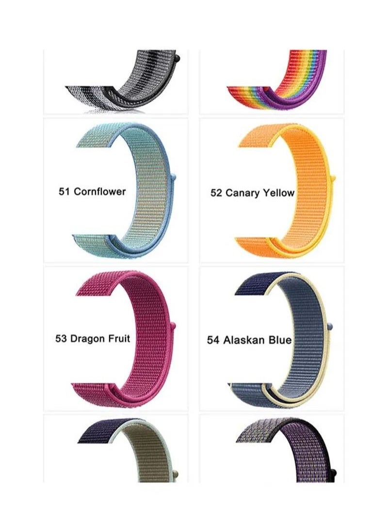 HEXABEX - Apple Watch Band/Strap Compatible With 46mm/45mm/44mm/49mm Nylon Strap for Apple watch All Series Beige - Image 1
