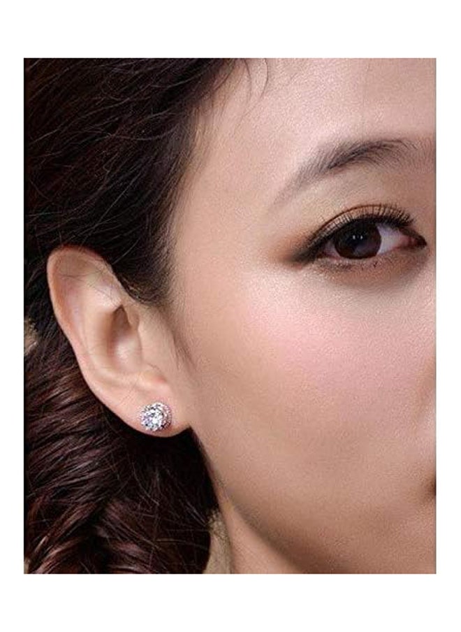Generic Silver-Plated Crown Queen Earrings  - Image 2