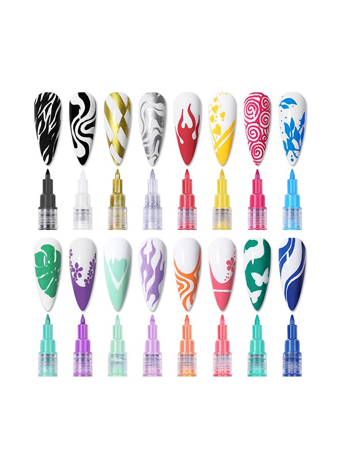 brunson Acrylic Paint Markers Pens  for Nails Painting Wood Fabric Card Paper Ceramic & Glass Paint Marker  APM(Tiffany)  - Image 3