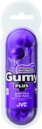 JVC HAFX5V Gumy Plus Inner Ear Headphones (Grape Violet) - Image 4