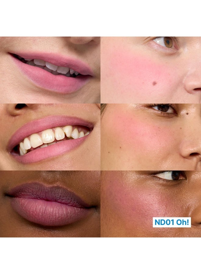 fwee وعاء بودينغ ضبابي - أحمر خدود وشفاه مرشوش في أوه! (وردي بارد) - Image 2