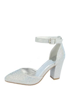 ELLA Glitter Block Heel Pump 