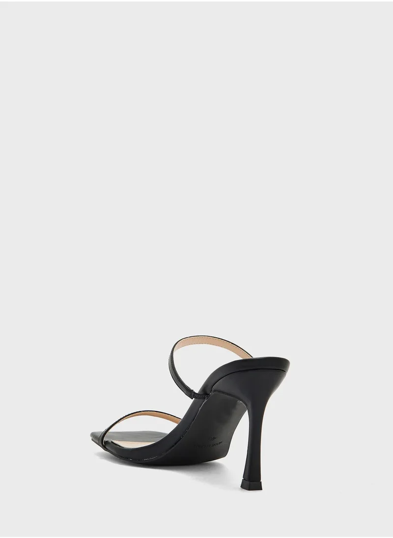 جينجر Double Strap High Heels Sandals