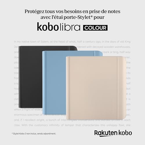 Kobo Libra Colour SleepCover Case | Sand Beige Notebook | Sleep/Wake Technology | Built-in 2-Way Stand | Vegan Leather | Compatible with 7” Kobo Libra Colour eReader - Image 3