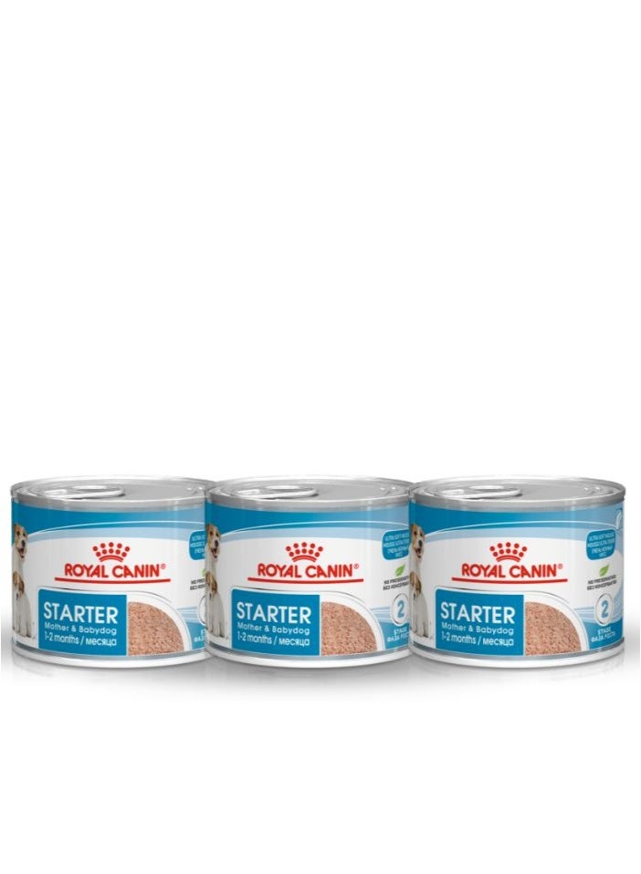 رويال كانين طعام الكلاب الرطب رويال كانين كانين هيلث نيوتريشن ستارتر موس - 3 عبوات سعة 195 جرام - Image 1