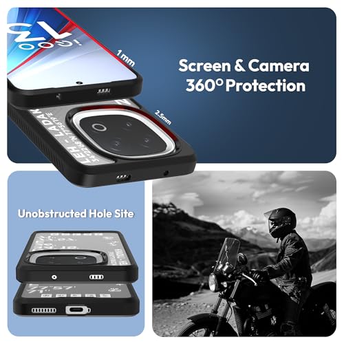 KAPAVER GPS Edition Back Cover Case Compatible for iQOO 13 (PC+TPU) (Leh-Ladakh-Black) - Image 3