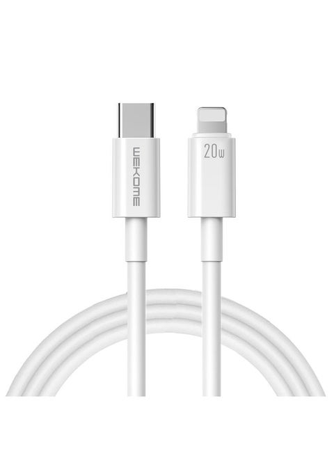 WEKOME WDC-168 Original Series PD 20W USB-C / Type-C to 8 Pin Fast Charge Data Cable Length: 1m