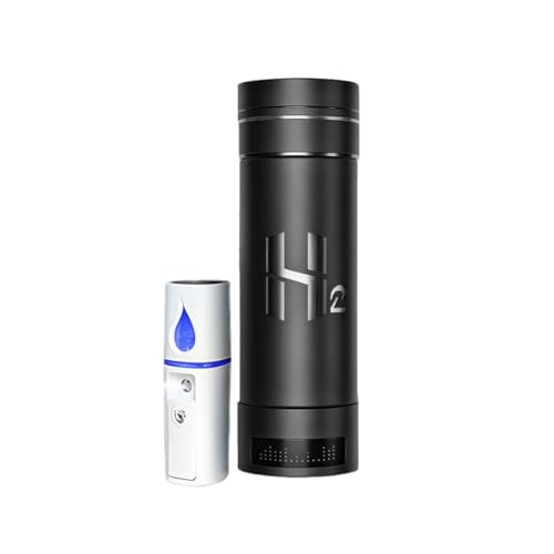 Adivaa HydroMax 300ML H2 Hydrogen Water Bottle Gen 6 | 9000+ PPB SPE/PEM Tech | BPA-Free Tritan | Portable Rechargeable Hydrogen Rich Antioxidant Water Maker for Gym, Travel, Office, Wellness & Detox - Image 1