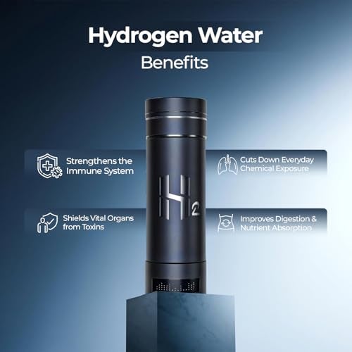 Adivaa HydroMax 300ML H2 Hydrogen Water Bottle Gen 6 | 9000+ PPB SPE/PEM Tech | BPA-Free Tritan | Portable Rechargeable Hydrogen Rich Antioxidant Water Maker for Gym, Travel, Office, Wellness & Detox - Image 2