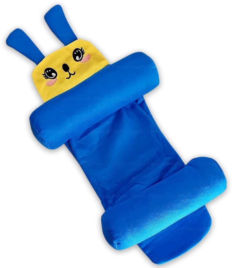 PSEUDO ® Cozy Cradle Pillow Cozy Cradle Arm Pillow for Baby Nursing Head Support Anti-Spitting Breastfeeding and Bottle Feeding Nursing Arm Gift for Novice Mothers (Slide RYL Blue) - Image 1