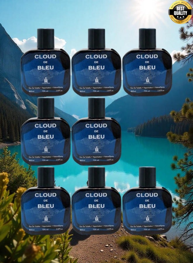 Collection 8 Pieces Cloud De Bleu Perfume EDT 85ML - Image 1