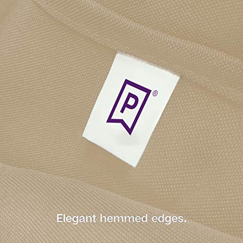 Gee Di Moda Round Tablecloth - 90 Inch Beige Round Table Cloth for 30 to 60 Inch Round Tables - Heavy Duty Washable Fabric - for Buffet Table, Holiday Party, Dinner, Wedding & Baby Shower - Image 5