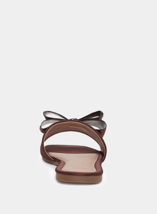 Styli Styli Bow Detail Flat Sandals