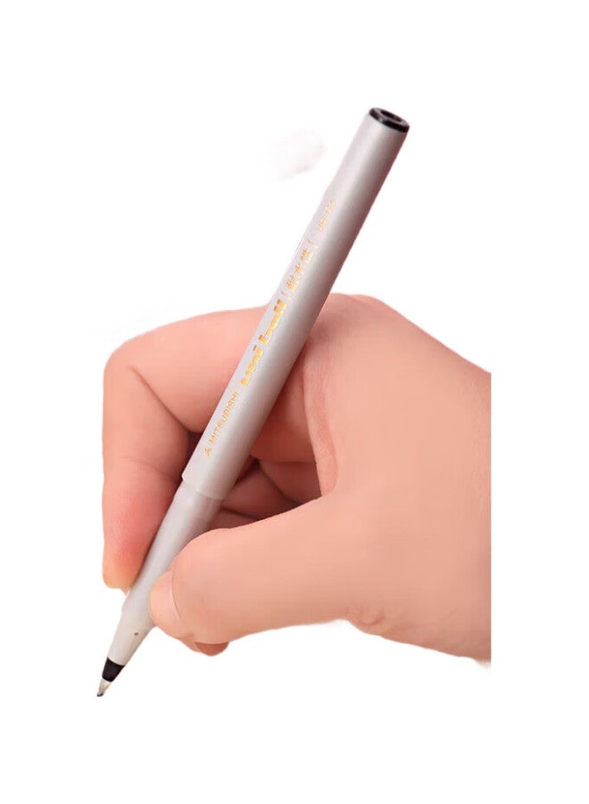 Uni Mitsubishi (Uni) Ub-125 Direct Liquid Rollerball Pen, 0.5Mm Gel Pen, Student Exam Business Office Signing Pen, Black, 12-Pack - Image 3