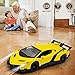 QUN FENG Remote Control RC CAR Racing Cars Compatible with Lamborghini Veneno Officially Licensed 124 Toy RC Cars Model Vehicle for Boys 678 Years OldYellow - Image 4