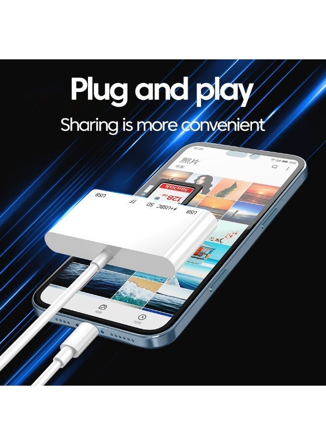 Mazko 5-in-1 USB-C Hub High-Speed USB 2.0 & SD Card Reader – Type-C Memory Card Reader for MacBook & USB-C Devices - Image 5