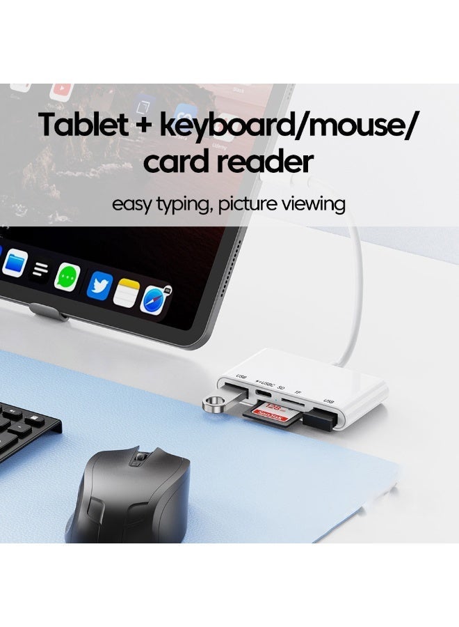 Mazko 5-in-1 USB-C Hub High-Speed USB 2.0 & SD Card Reader – Type-C Memory Card Reader for MacBook & USB-C Devices - Image 4