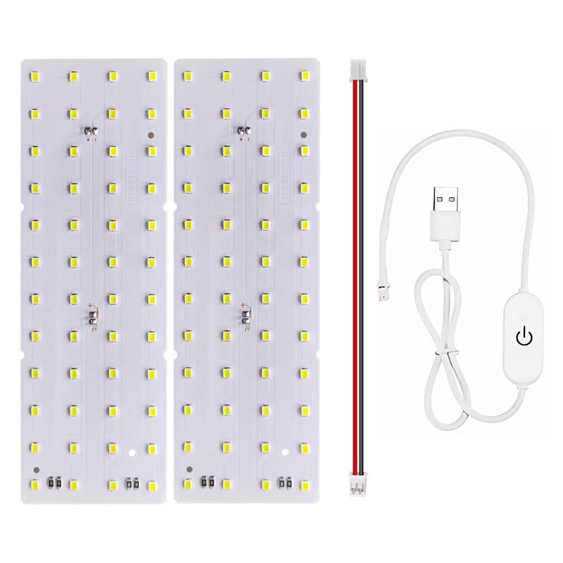 BambooSegD 2PCS Lithophane LED Backlight Board Kit KC009 KC010 for Bambu Lab H2C/X1/P2S/A1 LED Light Board Backlights Makerworld Model Parts USB 3D Print Accessory Photo Model DIY Light Box - Image 1