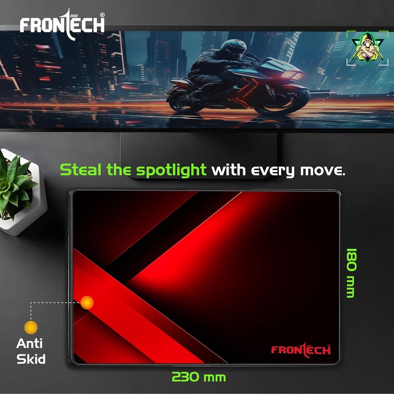 FRONTECH Neo Ranger 3-in-1 Gaming Combo – RGB LED Backlit 104-Key Keyboard, 1200 DPI Optical Mouse & Anti-Skid Mouse Pad – USB Wired (KB-0040PC) - Image 5