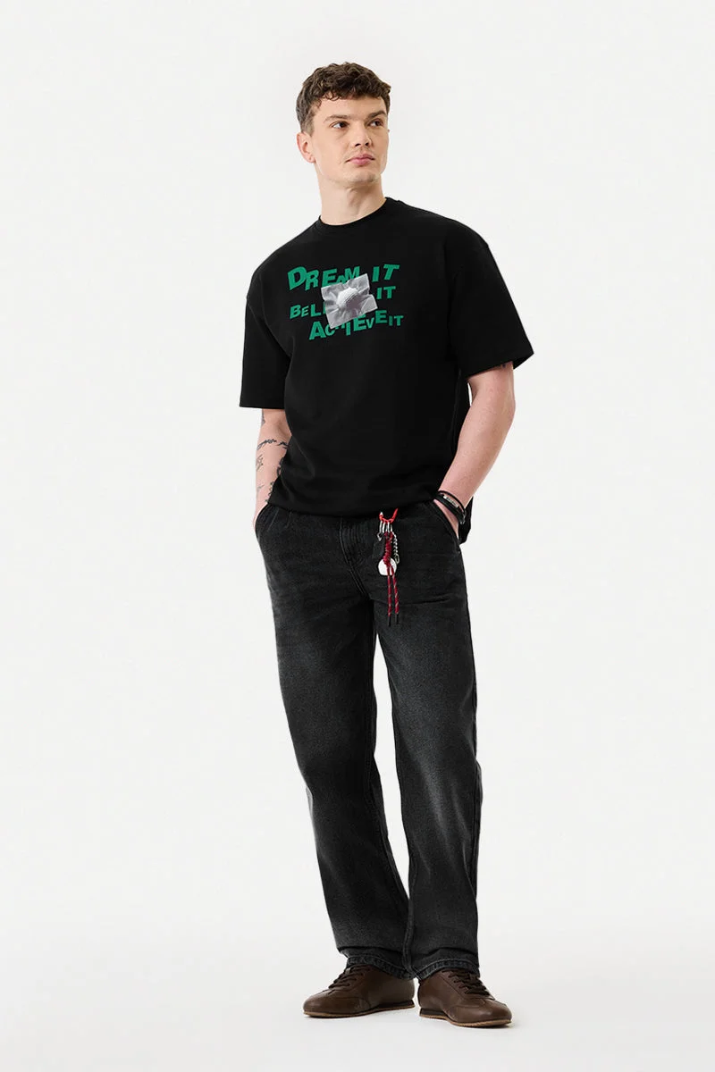 SNITCH جينز واسع مغسول