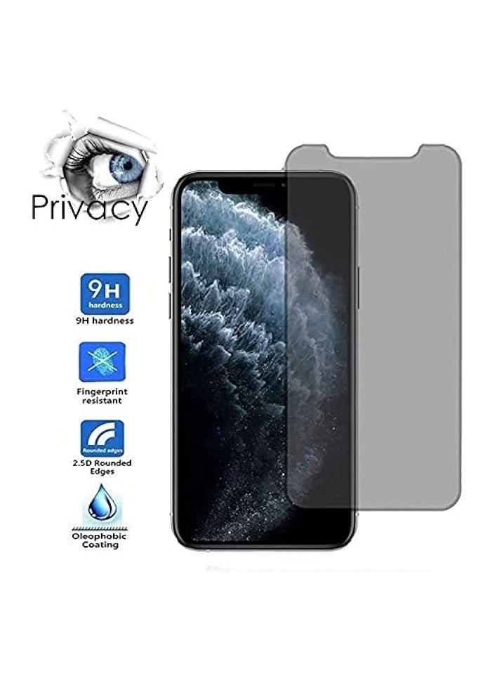 جي تيك واقي شاشة للخصوصية لهاتف iPhone 11 / iPhone XR، [صديق للحافظة] [فائق الوضوح] واقي شاشة من الزجاج المقوى المقاوم للتجسس بقوة 9H لهاتف iPhone XR iPhone 11 - Image 2