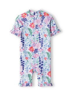 MINOTI Kids Girls All In One Rash Suit  - Image 1