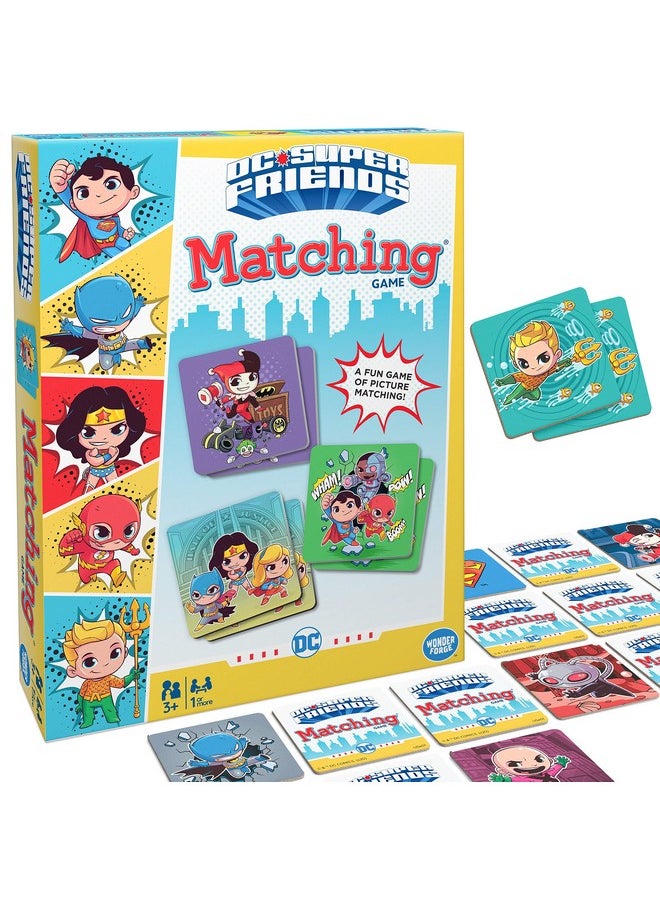 Wonder Forge Wonder Forge DC Super Friends Matching Game for Boys & Girls Age 3 and Up - A Fun & Fast Super Hero Memory Game You Can Play Over & Over  - Image 1