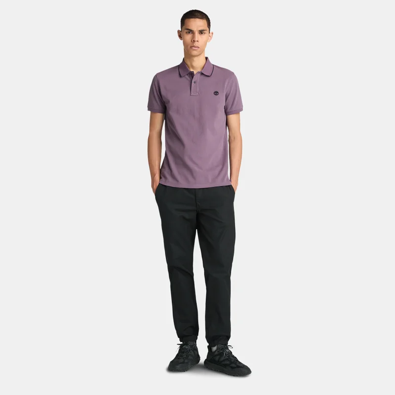 Timberland Men's Millers River Printed Neck Polo Shirt