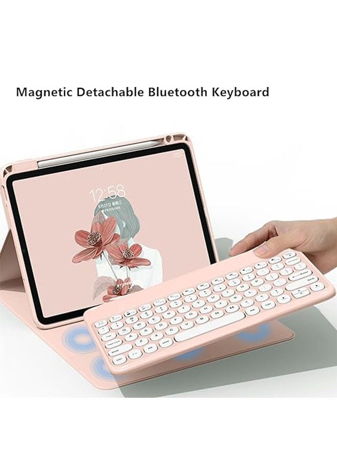 General - Rotatable iPad 9.7" / 10.2" / 10.9" Keyboard Case Magnet Detachable Clear Back iPad Pro 11" Bluetooth Keyboard Pencil Holder with Horizontal/Vertical Stand - Image 1