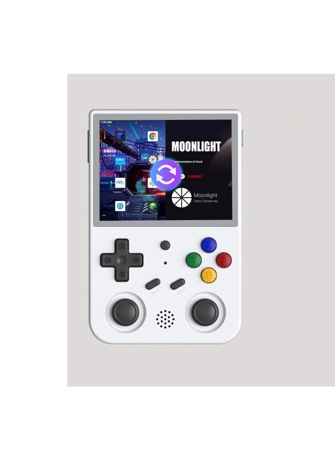 ريدمابليتيك لعبة RG353V Retro المحمولة مع نظام تشغيل مزدوج Android 11 وLinux، RG353V مع بطاقة TF 256G مثبتة مسبقًا 15000 لعبة تدعم 5G WiFi 4.2 Bluetooth (أبيض)  - Image 1