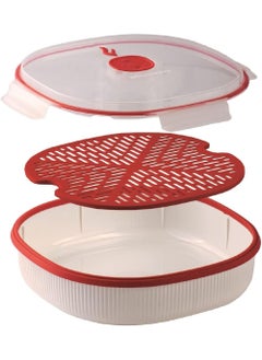 Snips Snips Microwave Airtight Dish Steamer 2 Liter, 0% BPA – Use & Reuse product, Made in Italy, 000850  - Image 2