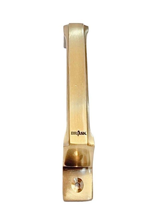 BRASK" Brass Window Handle NO. 301 | Brass Cabinet Handle | Drawer Handle | Door Handle with Screws (5 Inches (125 mm), Pack of 10, Golden Satin) - Image 4