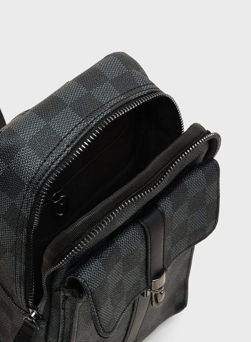 Robert Wood Casual Printed Crossbody Bag - Image 5
