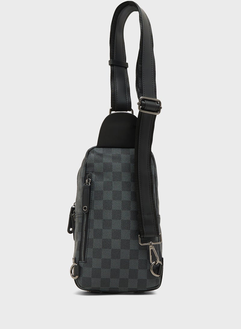 Robert Wood Casual Printed Crossbody Bag - Image 2