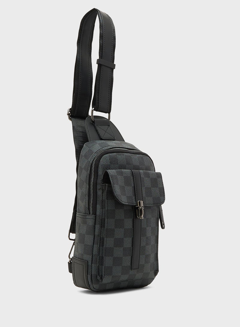 Robert Wood Casual Printed Crossbody Bag - Image 3