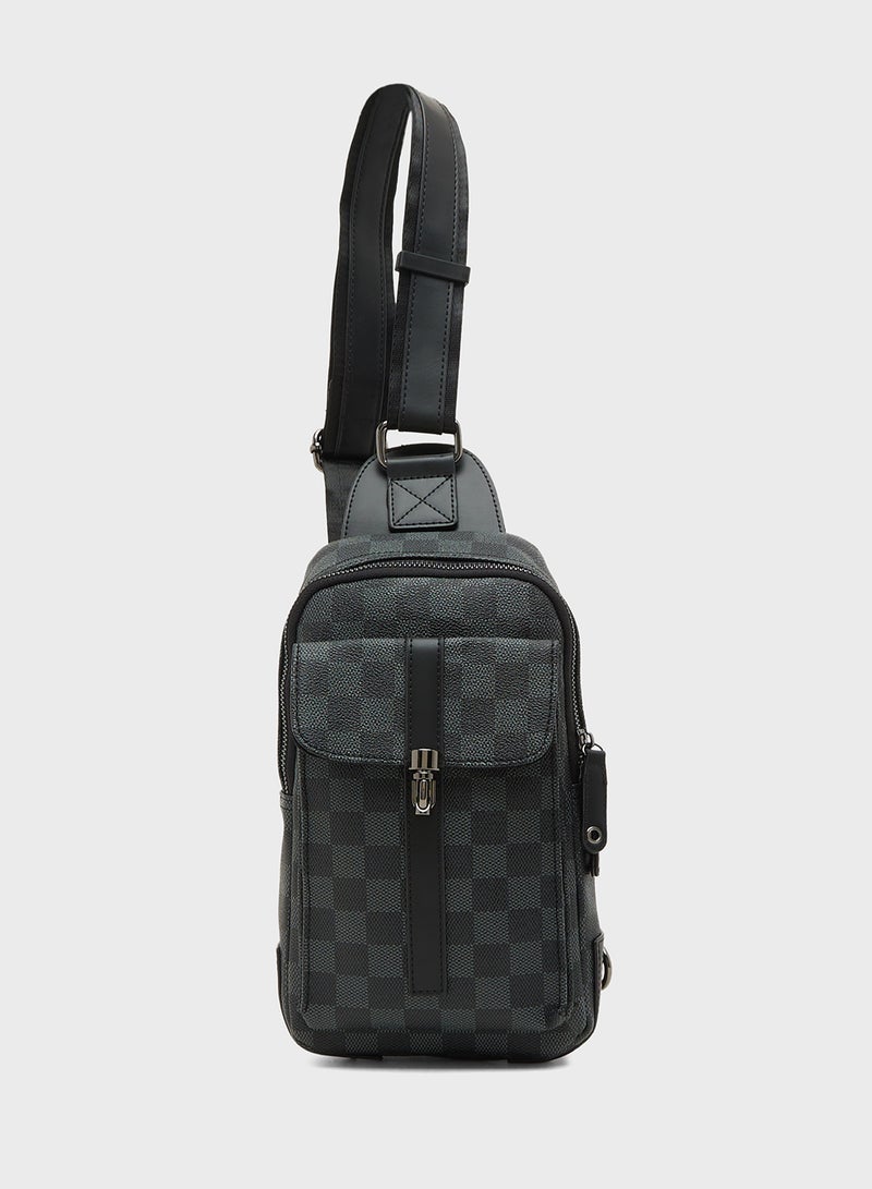 Robert Wood Casual Printed Crossbody Bag - Image 1