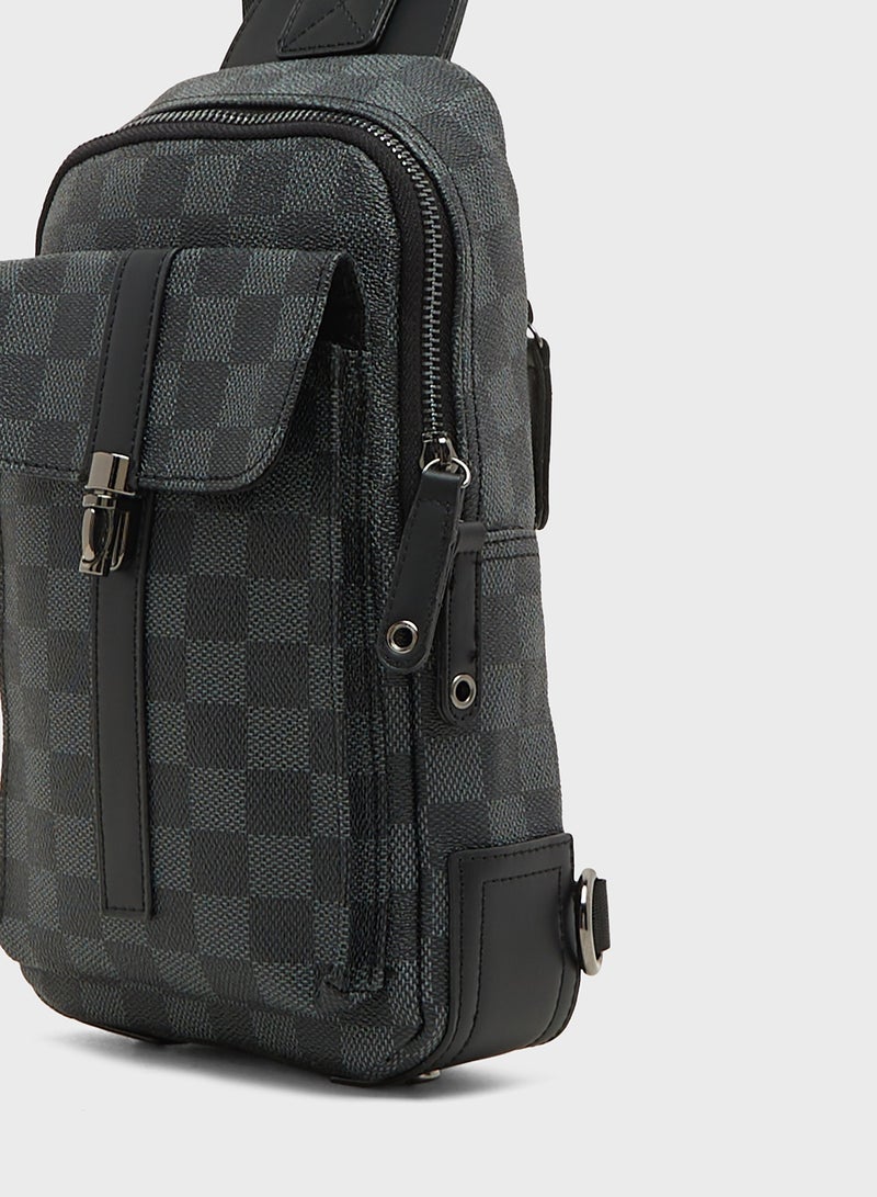 Robert Wood Casual Printed Crossbody Bag - Image 4