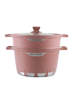 Life Smile Stock Pot with Steam Pot 32CM Size  - Image 1