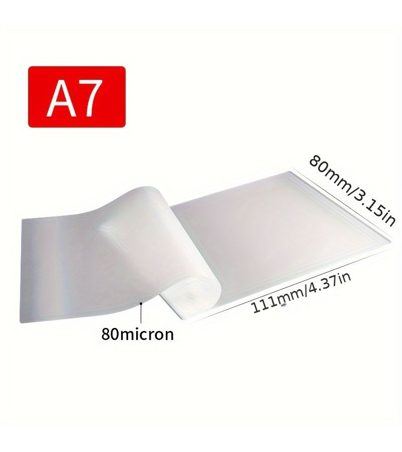 100 Pack A7 Clear Thermal Laminating Sheets 80 Microns Dust And Stain Protection For Photos And Documents - Image 5