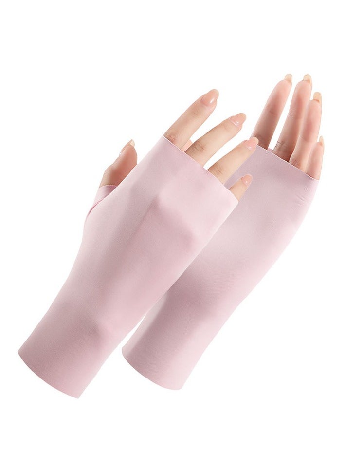 Generic Nail Lamp Gloves, Manicure Gloves, Women's Anti-UV Driving Gloves  - Image 1