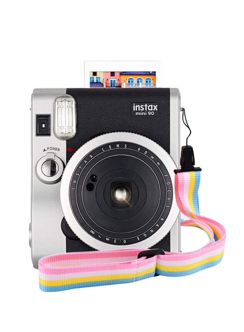 Protective Case Compatible with Fujifilm Instax Mini 90 Instant Film Camera/Crystal Hard Shell PVC Protective Cover Carrying Cover/with Adjustable Shoulder Strap -Clear  - Image 5