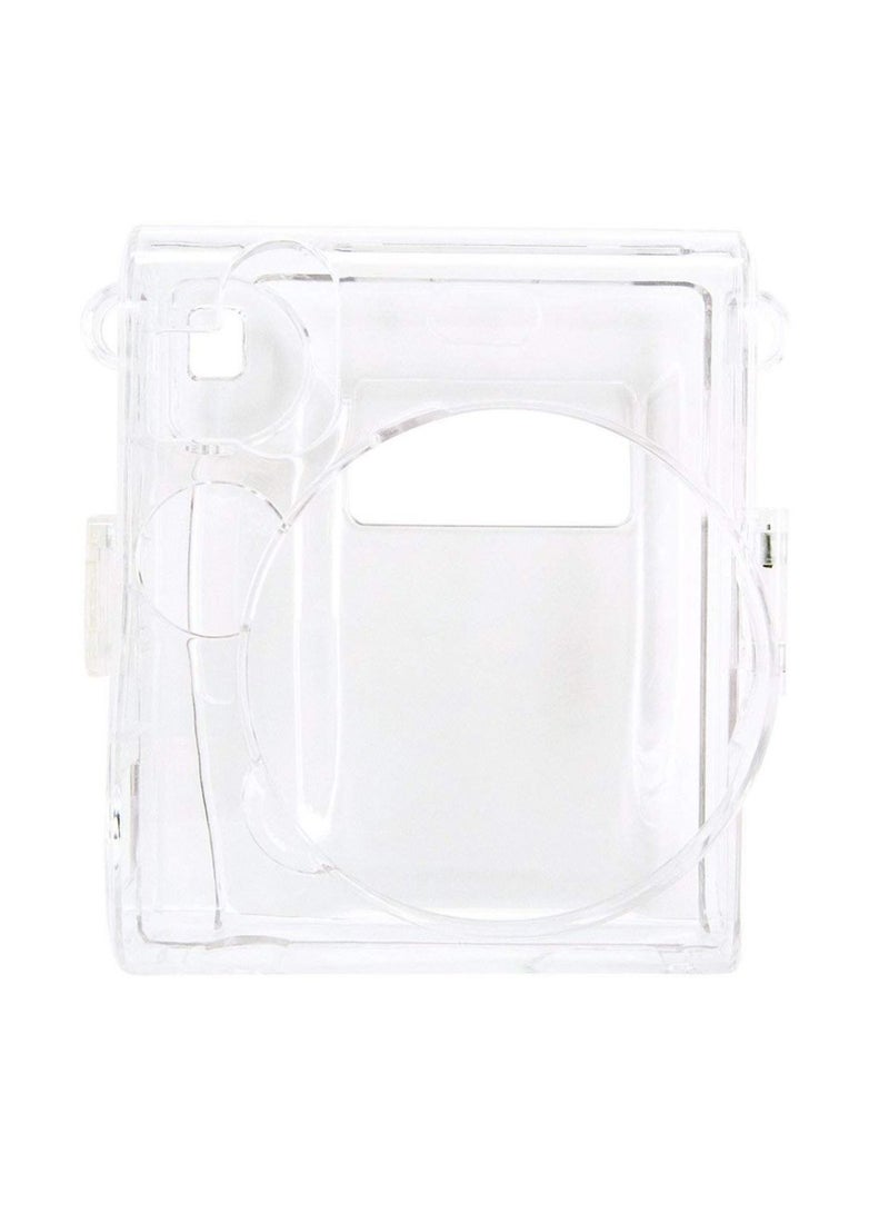 Protective Case Compatible with Fujifilm Instax Mini 90 Instant Film Camera/Crystal Hard Shell PVC Protective Cover Carrying Cover/with Adjustable Shoulder Strap -Clear  - Image 2