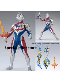 Mecha Shines Sailor Ultraman Handmade Model Mobile Ultimate Sailor Super Movable Joint Boy Toy Figure-Color:--detai Card Shiny Gift Box With 16cm Multi-joint Movable Joints