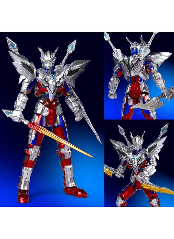 Generic - Mecha Shines Sailor Ultraman Handmade Model Mobile Ultimate Sailor Super Movable Joint Boy Toy Figure-Color:--detai Card Shiny Gift Box With 16cm Multi-joint Movable Joints - Image 1