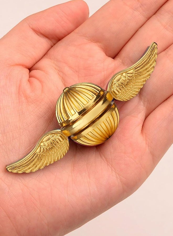 Organizer Gold Fidget Spinner Magic Orb Anxiety Toys Stress Relief Reducer Spin Fidgets Hand Bearing Tri Spinner Finger Spinners Toy Focus Fidgeting Restless Novelty Gift for Adults Kids - Image 3