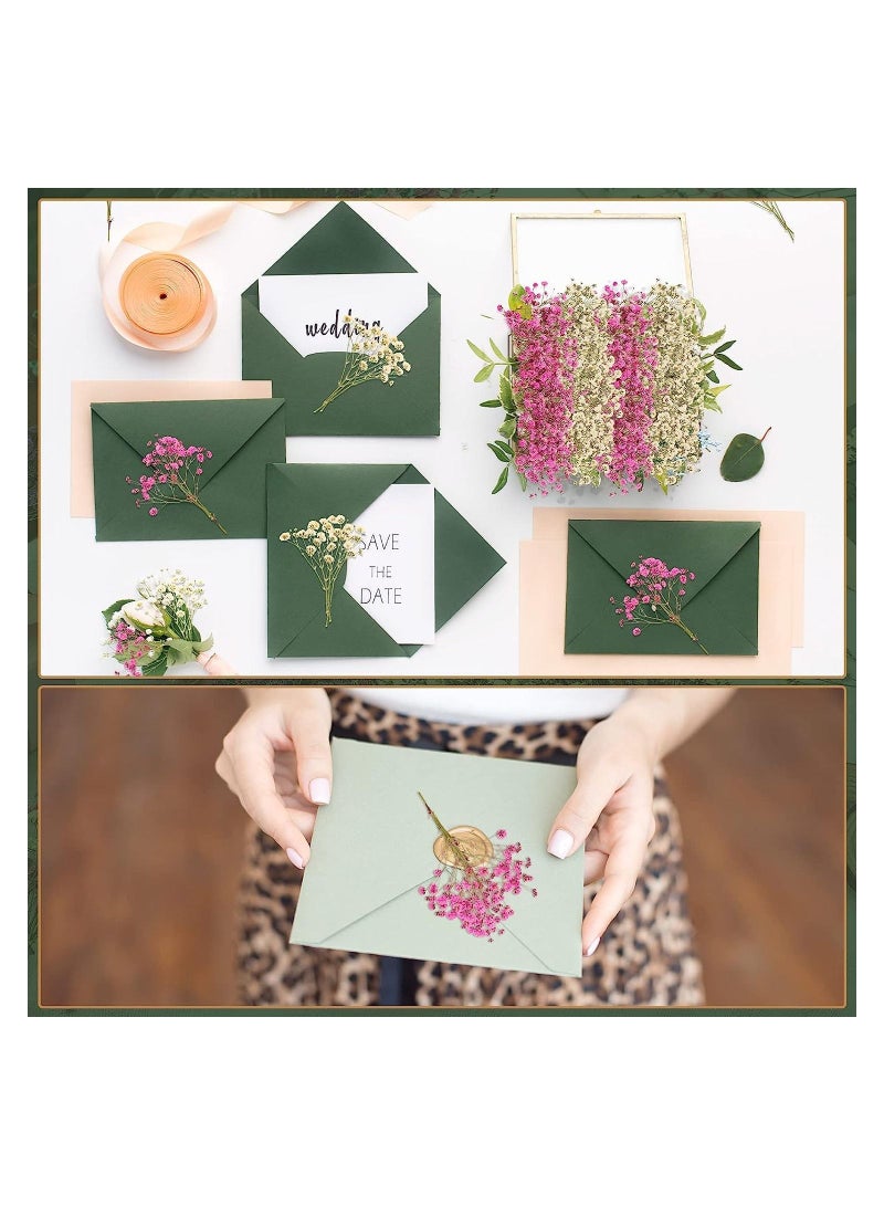 SYOSI Mini Dried Baby's Breath Flowers for Resin Art Craft DIY for DIY Crafts Nail Art Candle Soap Making Phone Case Jewelry Pendant Floral Decors - Image 3